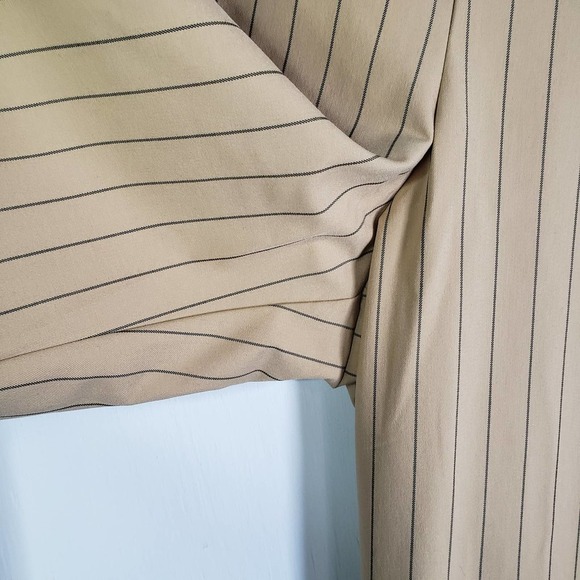 Le Ligne x Target Side Stripe Wide Leg Trousers 2X Plus Tan Black Pull On Pants - Picture 4 of 11
